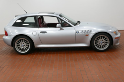 1999 BMW Z3 Coupe in Arctic Silver Metallic over Extended Tanin Red
