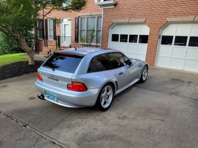 1999 BMW Z3 Coupe in Arctic Silver Metallic over Tanin Red