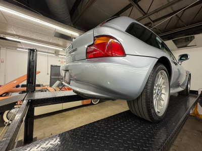 1999 BMW Z3 Coupe in Arctic Silver Metallic over Black