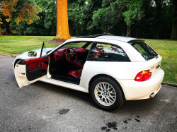 1999 BMW Z3 Coupe in Alpine White 3 over Extended Tanin Red