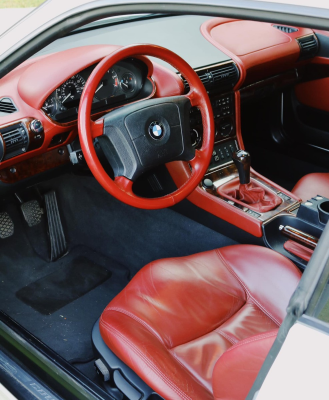 1999 BMW Z3 Coupe in Alpine White 3 over Extended Tanin Red