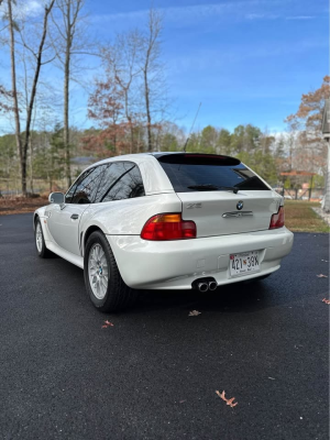 1999 BMW Z3 Coupe in Alpine White 3 over Extended Tanin Red