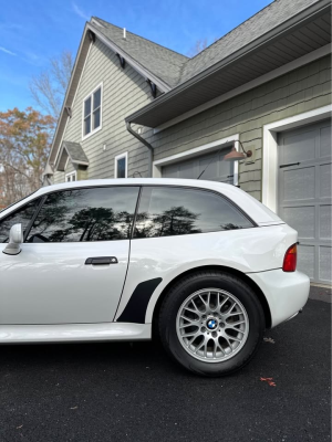 1999 BMW Z3 Coupe in Alpine White 3 over Extended Tanin Red