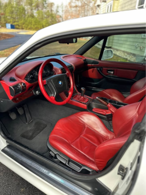 1999 BMW Z3 Coupe in Alpine White 3 over Extended Tanin Red