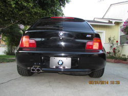 1999 BMW Z3 Coupe in Jet Black 2 over Extended Black