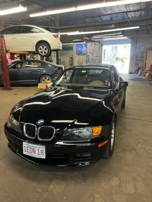 1999 BMW Z3 Coupe in Jet Black 2 over E36 Sand Beige