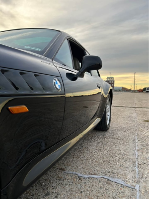 1999 BMW Z3 Coupe in Jet Black 2 over E36 Sand Beige