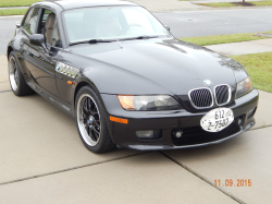 1999 BMW Z3 Coupe in Jet Black 2 over E36 Sand Beige