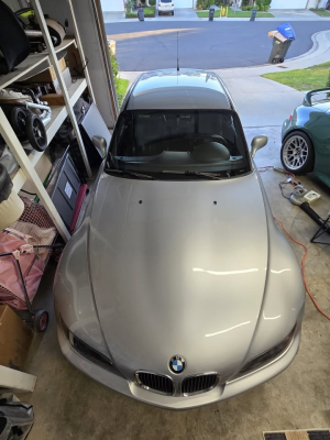 1999 BMW Z3 Coupe in Arctic Silver Metallic over Black