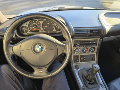 1999 BMW Z3 Coupe in Arctic Silver Metallic over Black