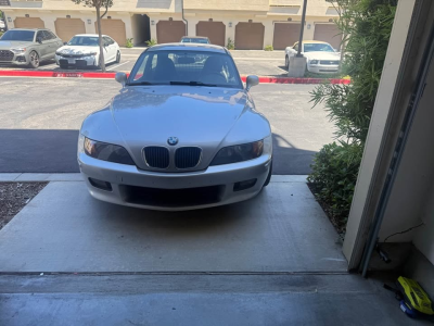 1999 BMW Z3 Coupe in Arctic Silver Metallic over Black