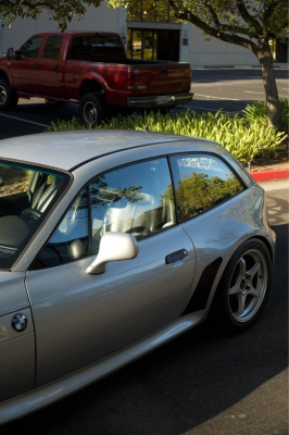 1999 BMW Z3 Coupe in Arctic Silver Metallic over Black