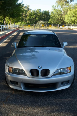 1999 BMW Z3 Coupe in Arctic Silver Metallic over Black