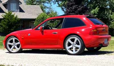1999 BMW Z3 Coupe in Hell Red over E36 Sand Beige