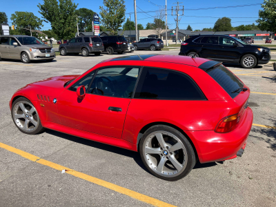1999 BMW Z3 Coupe in Hell Red over E36 Sand Beige