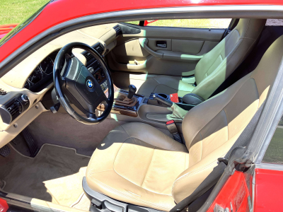 1999 BMW Z3 Coupe in Hell Red over E36 Sand Beige