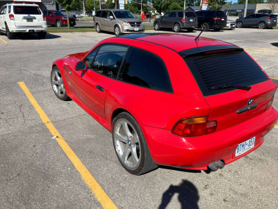 1999 BMW Z3 Coupe in Hell Red over E36 Sand Beige