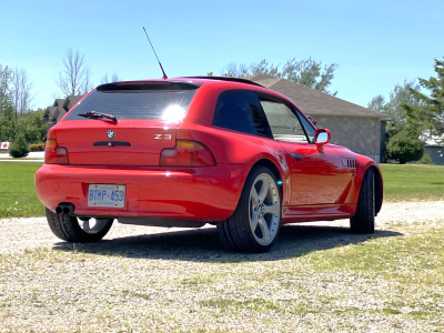 1999 BMW Z3 Coupe in Hell Red over E36 Sand Beige