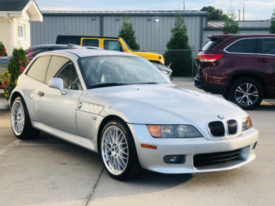 1999 BMW Z3 Coupe in Arctic Silver Metallic over Black