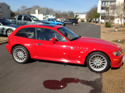 2000 BMW Z3 Coupe in Hell Red over E36 Sand Beige