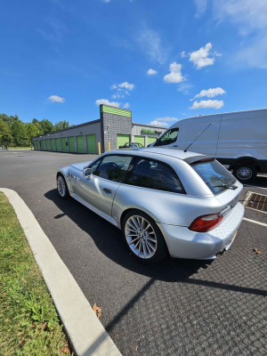 2000 BMW Z3 Coupe in Titanium Silver Metallic over Black