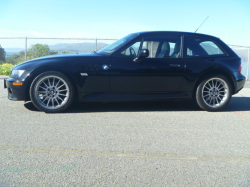 2000 BMW Z3 Coupe in Jet Black 2 over E36 Sand Beige