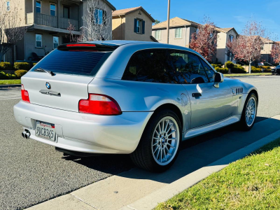 2000 BMW Z3 Coupe in Titanium Silver Metallic over Tanin Red