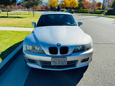 2000 BMW Z3 Coupe in Titanium Silver Metallic over Tanin Red