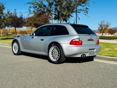 2000 BMW Z3 Coupe in Titanium Silver Metallic over Tanin Red