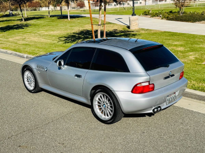 2000 BMW Z3 Coupe in Titanium Silver Metallic over Tanin Red