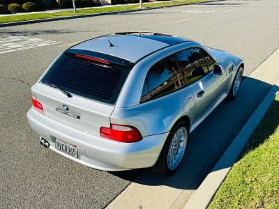 2000 BMW Z3 Coupe in Titanium Silver Metallic over Tanin Red
