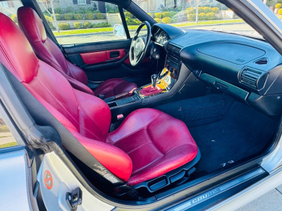 2000 BMW Z3 Coupe in Titanium Silver Metallic over Tanin Red