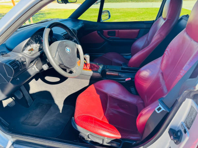 2000 BMW Z3 Coupe in Titanium Silver Metallic over Tanin Red