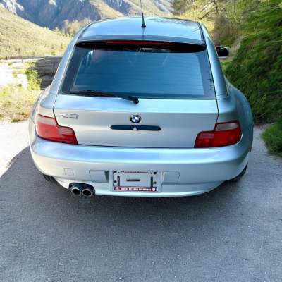 2000 BMW Z3 Coupe in Titanium Silver Metallic over Tanin Red