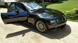 2000 BMW Z3 Coupe in Jet Black 2 over E36 Sand Beige