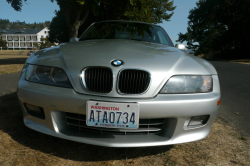 2000 BMW Z3 Coupe in Titanium Silver Metallic over Extended Black