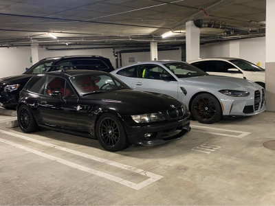 2000 BMW Z3 Coupe in Cosmos Black Metallic over Black