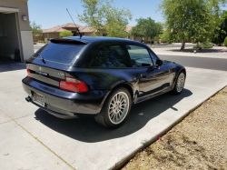 2000 BMW Z3 Coupe in Cosmos Black Metallic over Tanin Red