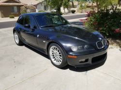 2000 BMW Z3 Coupe in Cosmos Black Metallic over Tanin Red