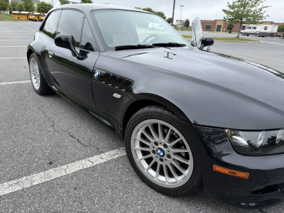 2000 BMW Z3 Coupe in Cosmos Black Metallic over Tanin Red