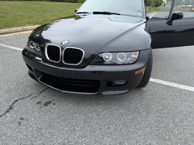 2000 BMW Z3 Coupe in Cosmos Black Metallic over Tanin Red