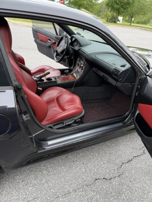 2000 BMW Z3 Coupe in Cosmos Black Metallic over Tanin Red