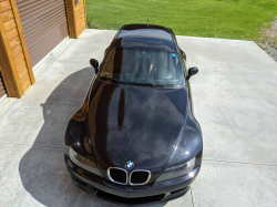 2000 BMW Z3 Coupe in Cosmos Black Metallic over Tanin Red