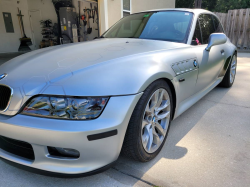 2000 BMW Z3 Coupe in Titanium Silver Metallic over Black