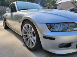2000 BMW Z3 Coupe in Titanium Silver Metallic over Black