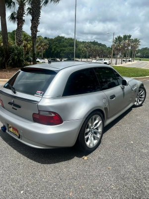 2000 BMW Z3 Coupe in Titanium Silver Metallic over Black