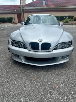 2000 BMW Z3 Coupe in Titanium Silver Metallic over Black
