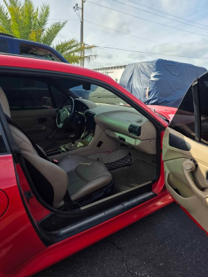 2000 BMW Z3 Coupe in Hell Red over E36 Sand Beige