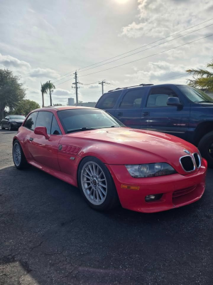 2000 BMW Z3 Coupe in Hell Red over E36 Sand Beige