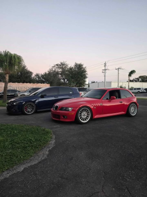 2000 BMW Z3 Coupe in Hell Red over E36 Sand Beige